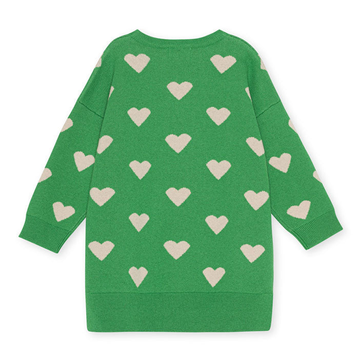 Konges Slojd Medium Green Heart Lapis Dress