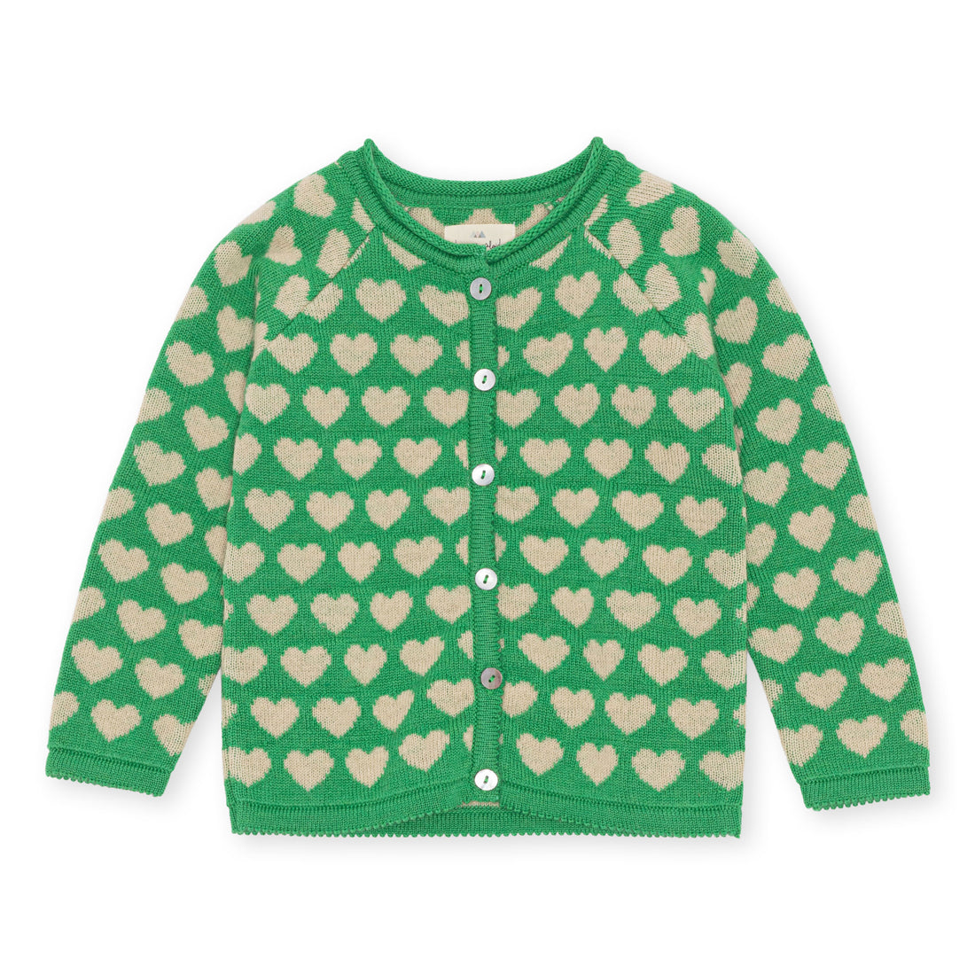 Konges Slojd Medium Green Elli Cardigan