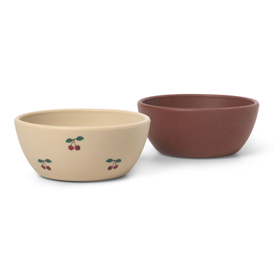 Konges Slojd Cherry/Mocca 2-Pack Small Snack Bowls