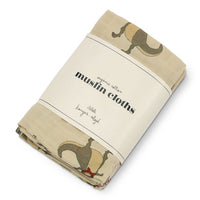 Konges Slojd Dansosaurus 3 Pack Muslin Cloth