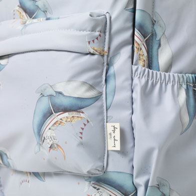 Konges Slojd Whale Boat Rainy Kids Backpack Junior