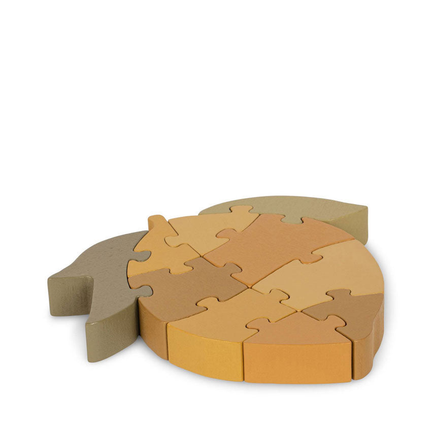 Konges Slojd Lemon Wooden Puzzle Numbers Lemon Fsc