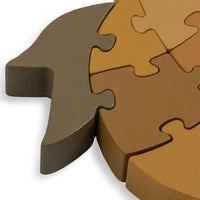Konges Slojd Lemon Wooden Puzzle Numbers Lemon Fsc