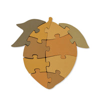 Konges Slojd Lemon Wooden Puzzle Numbers Lemon Fsc