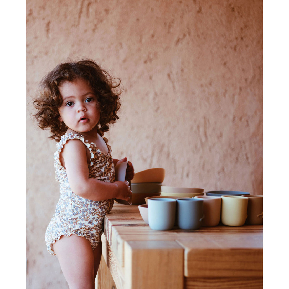 Konges Slojd Orangery Blue Collette Swimsuit