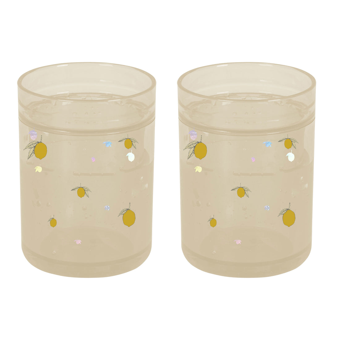 Konges Slojd Lemon 2 Pack Glitter Cups