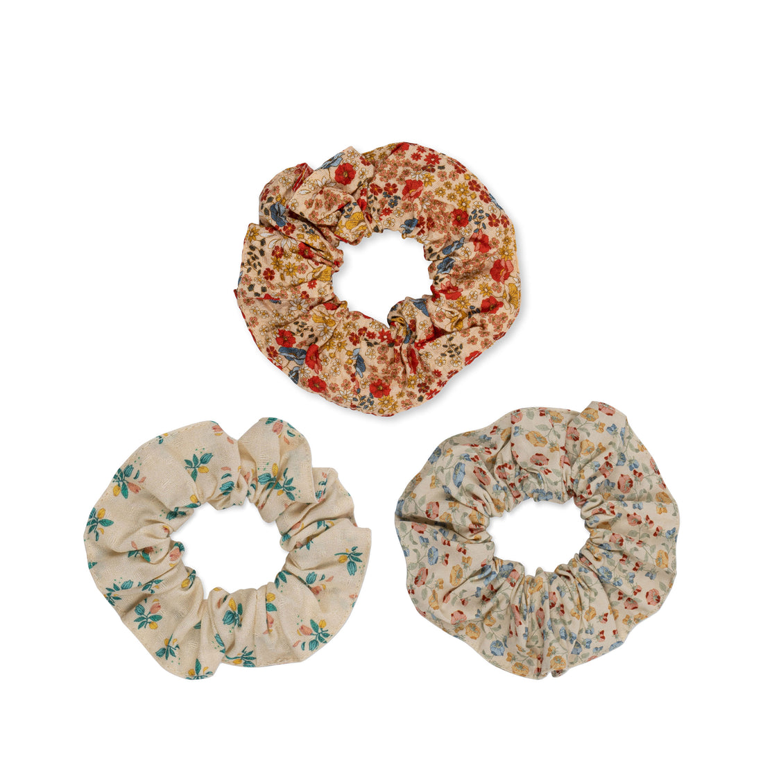 Konges Slojd Villetta/Espalier/ Fleur Colore 3 Pack Scrunchie Big