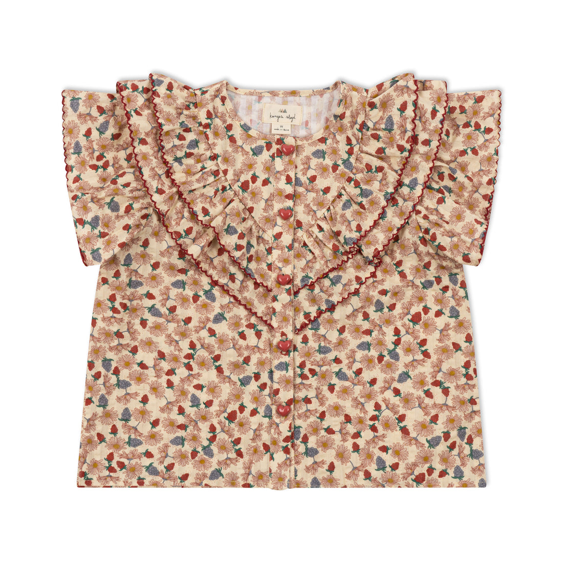 Konges Slojd Marguerit Kim Frill Ss Shirt