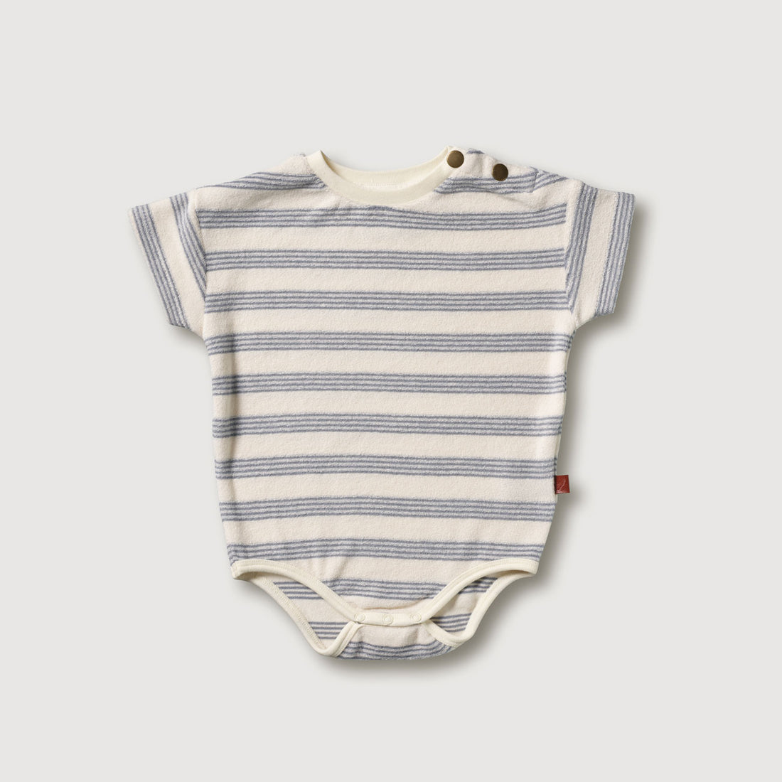 Kidwild Mist Stripe Organic Bodysuit