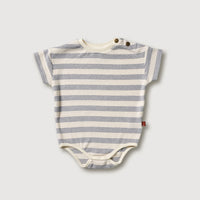 Kidwild Mist Stripe Organic Bodysuit