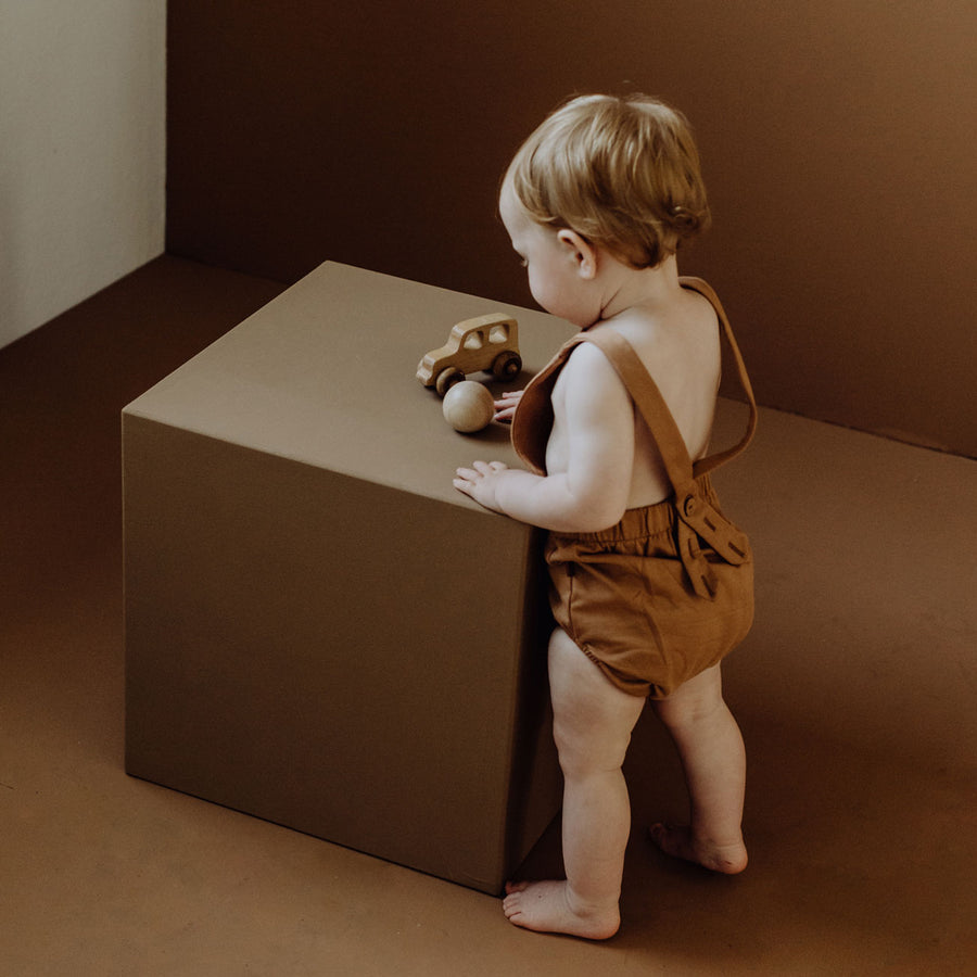 Kidwild Fawn Organic Strap Romper