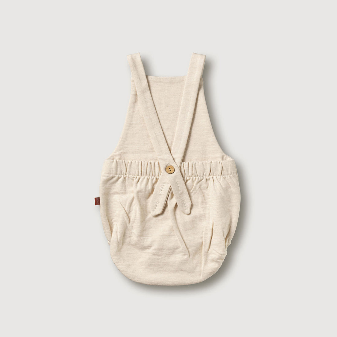 Kidwild Oatmeal Melange Organic Strap Romper