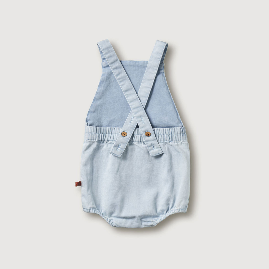 Kidwild Denim Organic Strap Romper