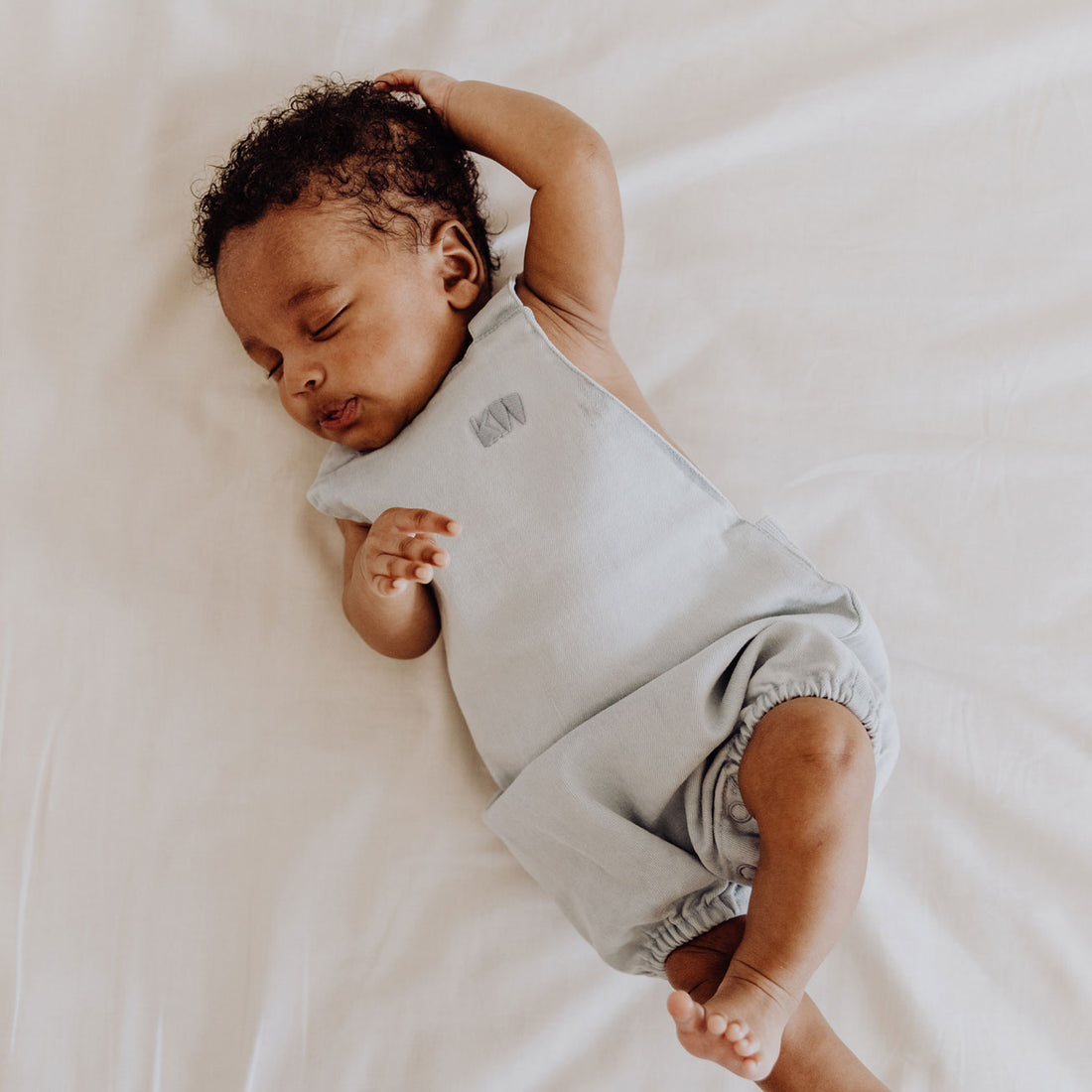 Kidwild Denim Organic Strap Romper