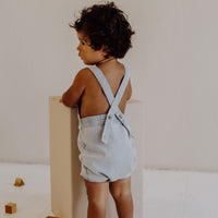 Kidwild Denim Organic Strap Romper