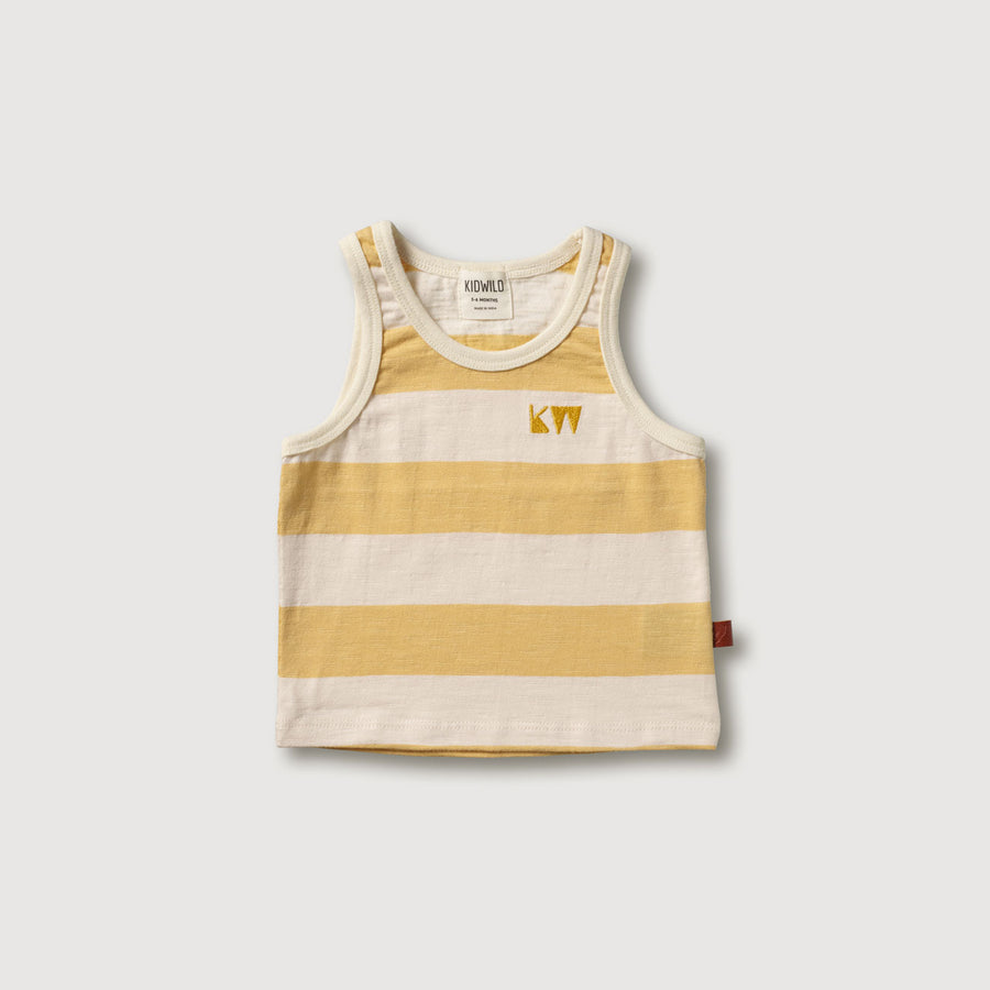 Kidwild Yellow Stripe Organic Tank