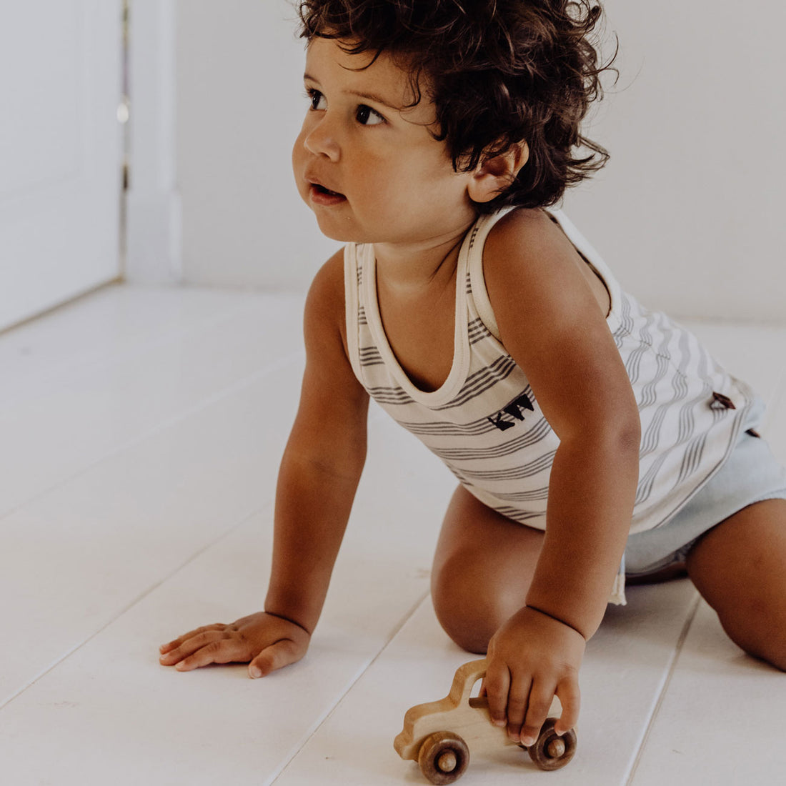 Kidwild Mist Stripe Organic Tank