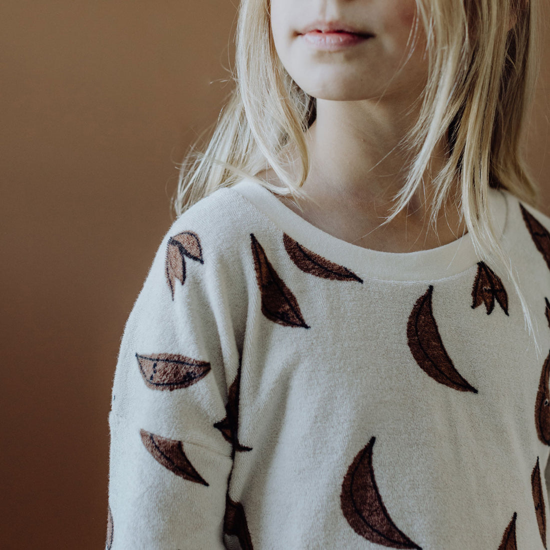 Kidwild Banana AOP Organic Boxy Sweatshirt