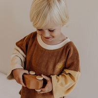 Kidwild Colorblock Organic Boxy Sweatshirt