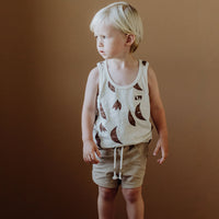 Kidwild Almond Melange Organic Shorts