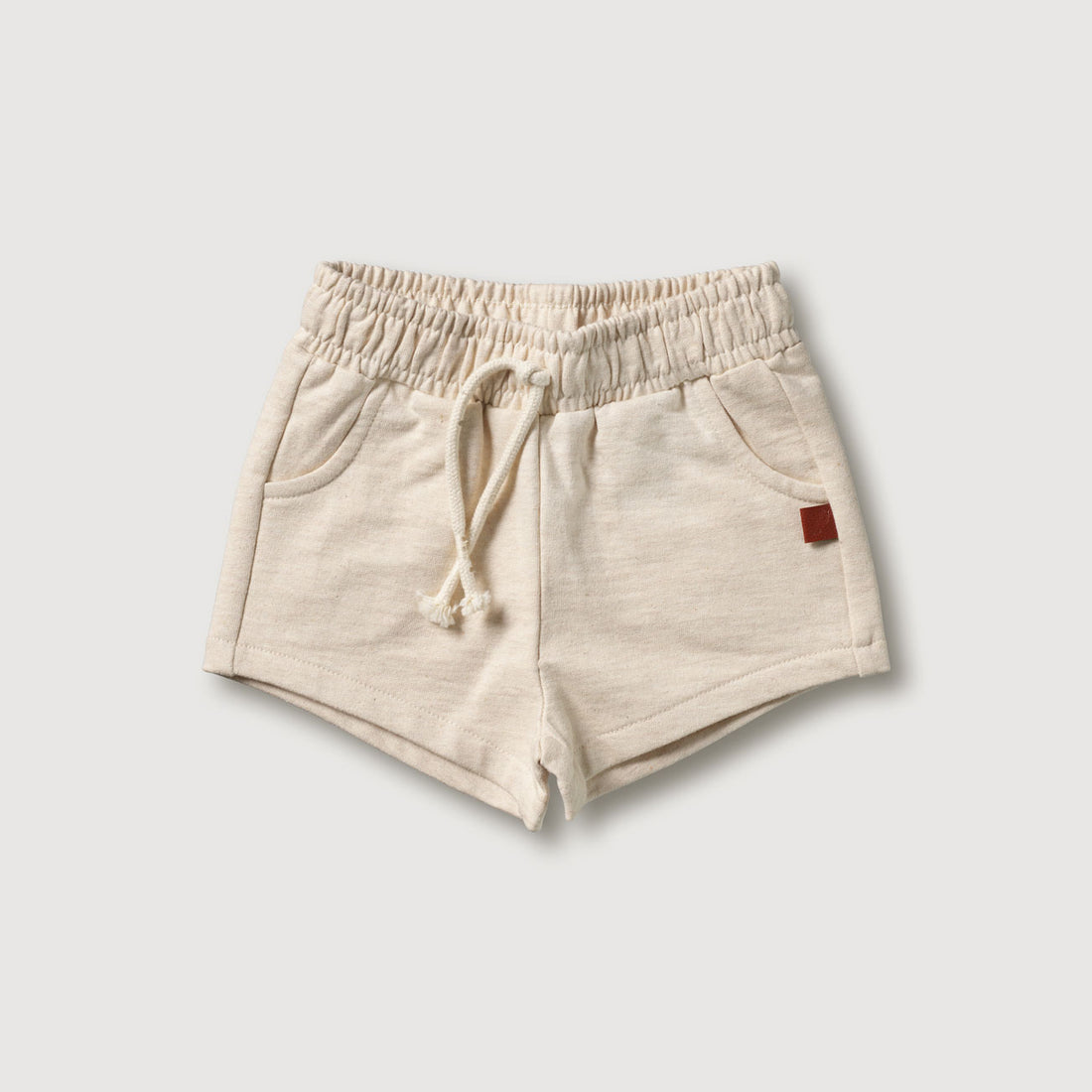 Kidwild Oatmeal Melange Organic Shorts