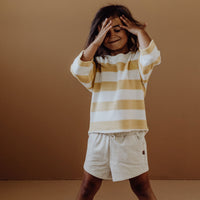 Kidwild Oatmeal Melange Organic Shorts