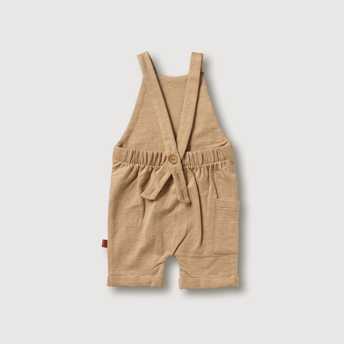 Kidwild Almond Melange Organic Overalls