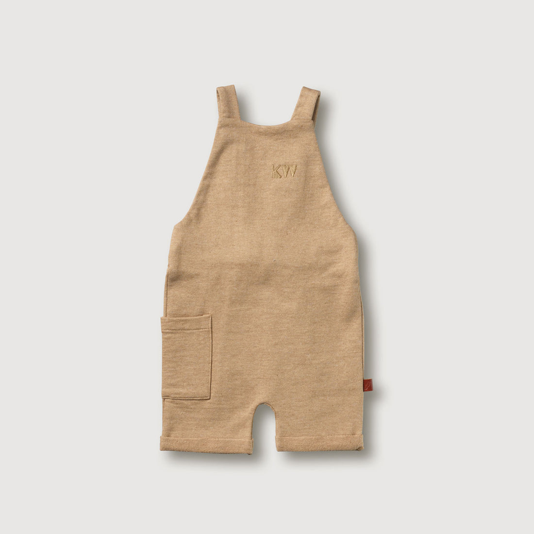 Kidwild Almond Melange Organic Overalls