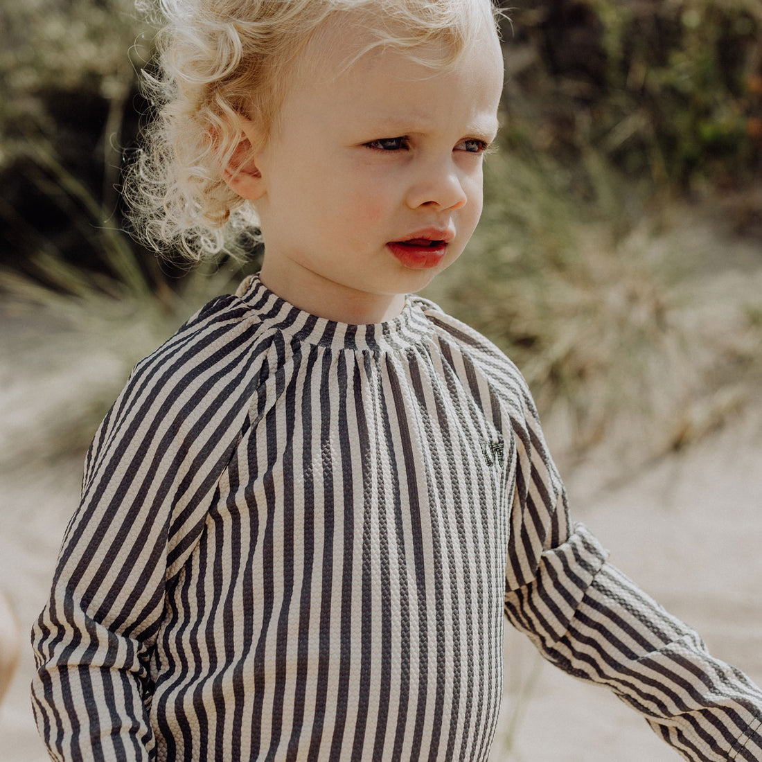 Kidwild Deep Blue Stripe Rash Tee