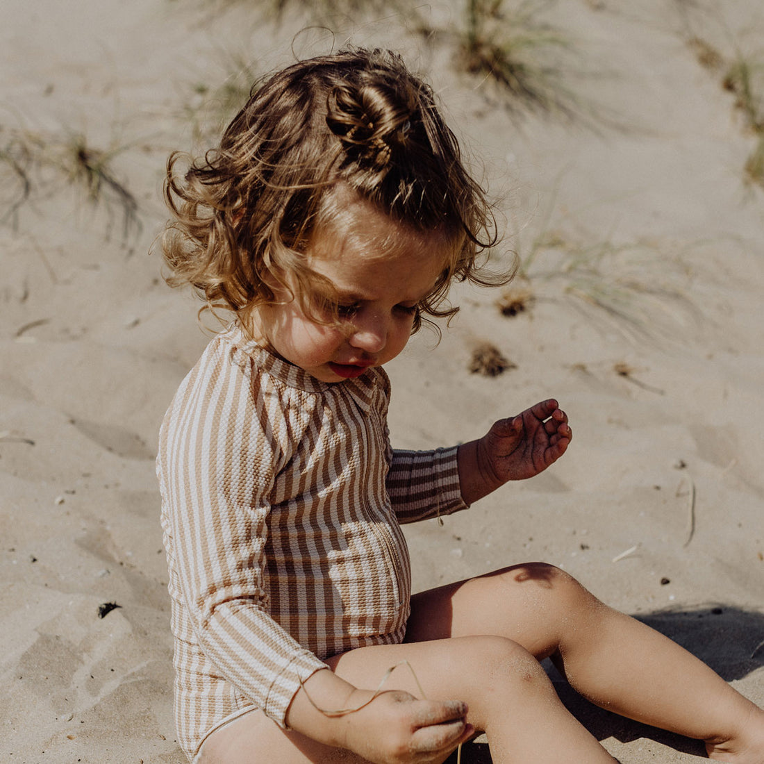 Kidwild Honey Stripe One Piece Rashguard