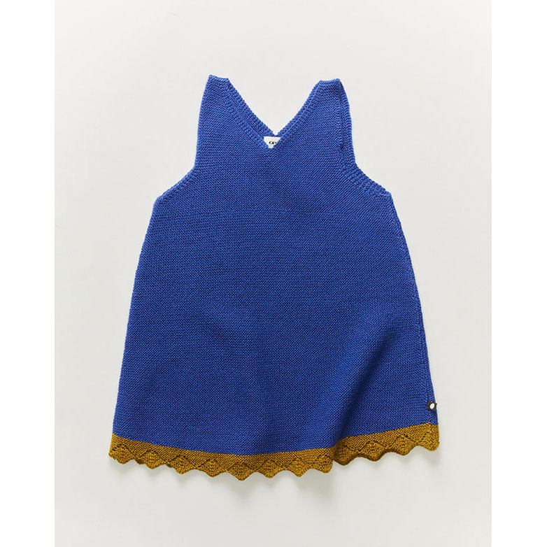 Oeuf V Neck Dress-Royal Blue