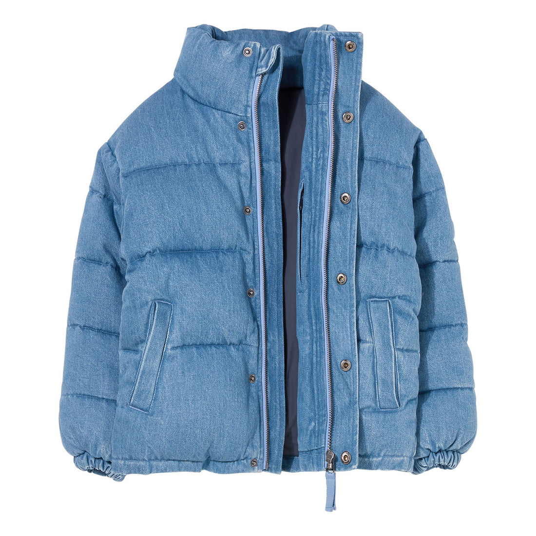 Finger in the Nose Blue Denim Padded Jacket