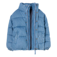 Finger in the Nose Blue Denim Padded Jacket