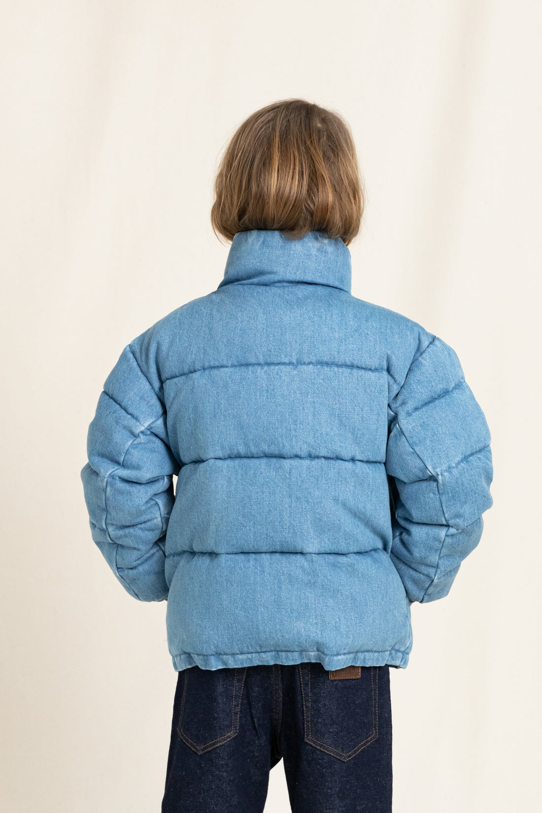 Finger in the Nose Blue Denim Padded Jacket
