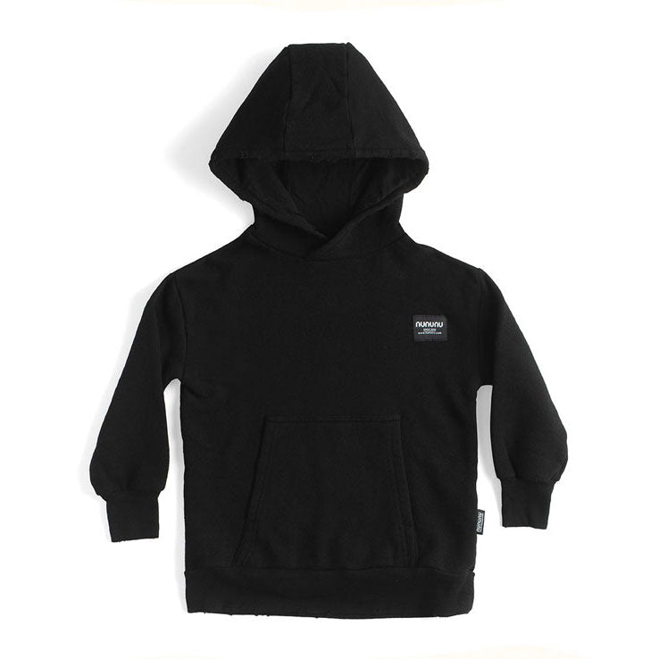 NUNUNU Black Kangaroo Hoodie