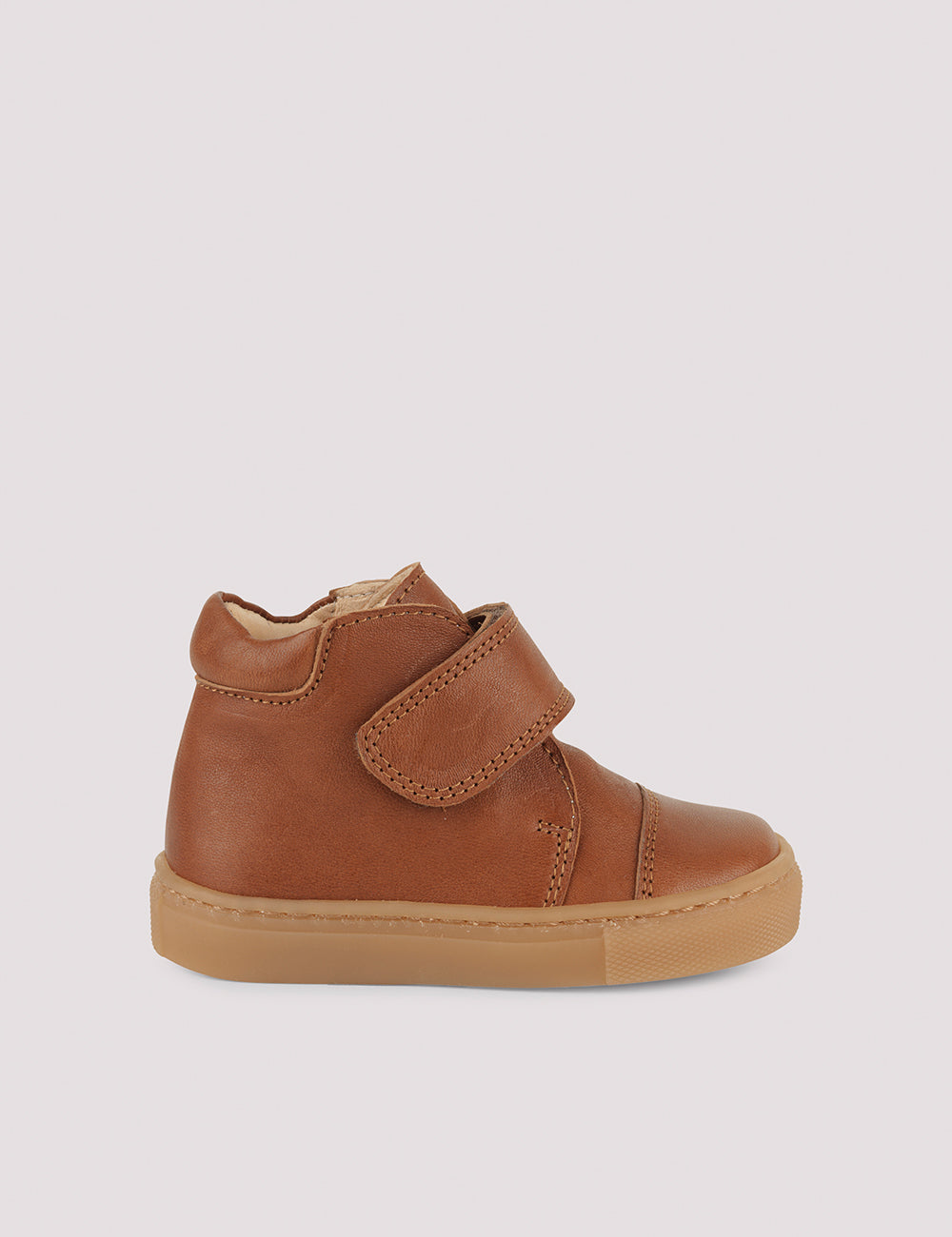 Petit Nord Cognac Kicks with Velcro