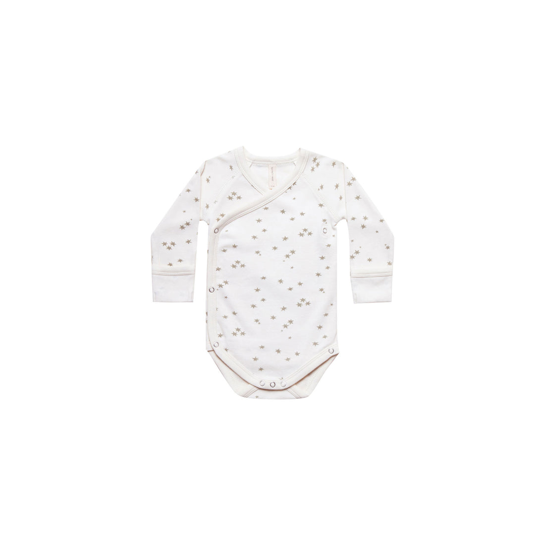 Quincy Mae Ivory Organic Brushed Jersey Kimono Onesie