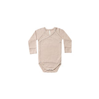 Quincy Mae Rose Organic Pointelle Kimono Onesie