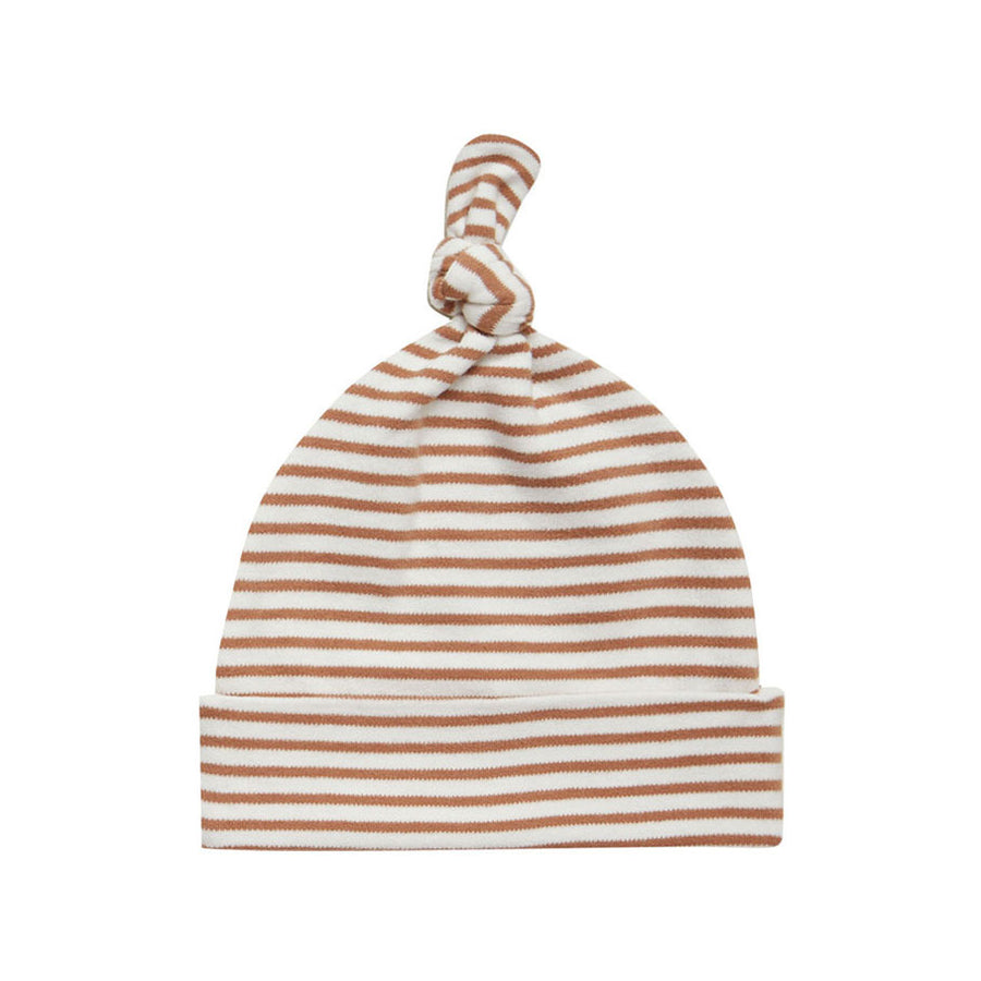 Quincy Mae Rust Stripe Baby Hat