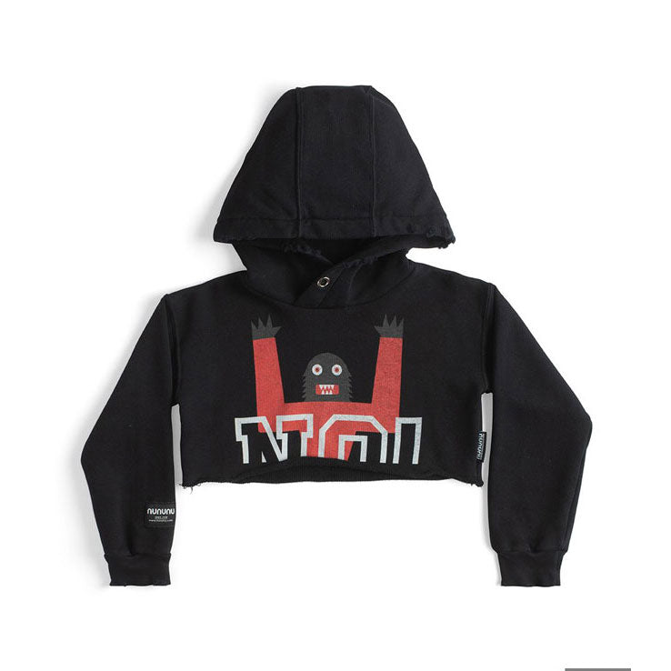 NUNUNU Black Kooky Beast Mini Hoodie