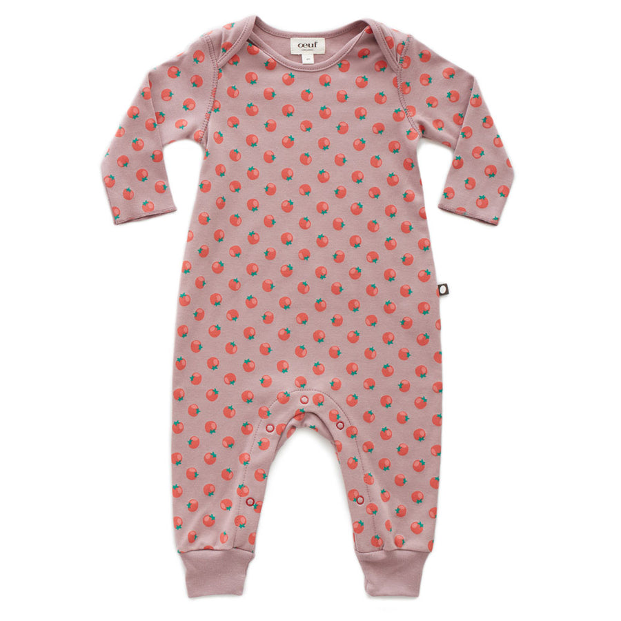 Oeuf Tomato Print Long Romper