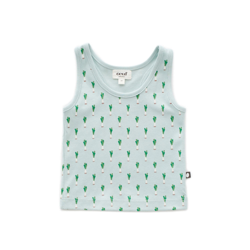Oeuf Leek Print Racer Back Tank