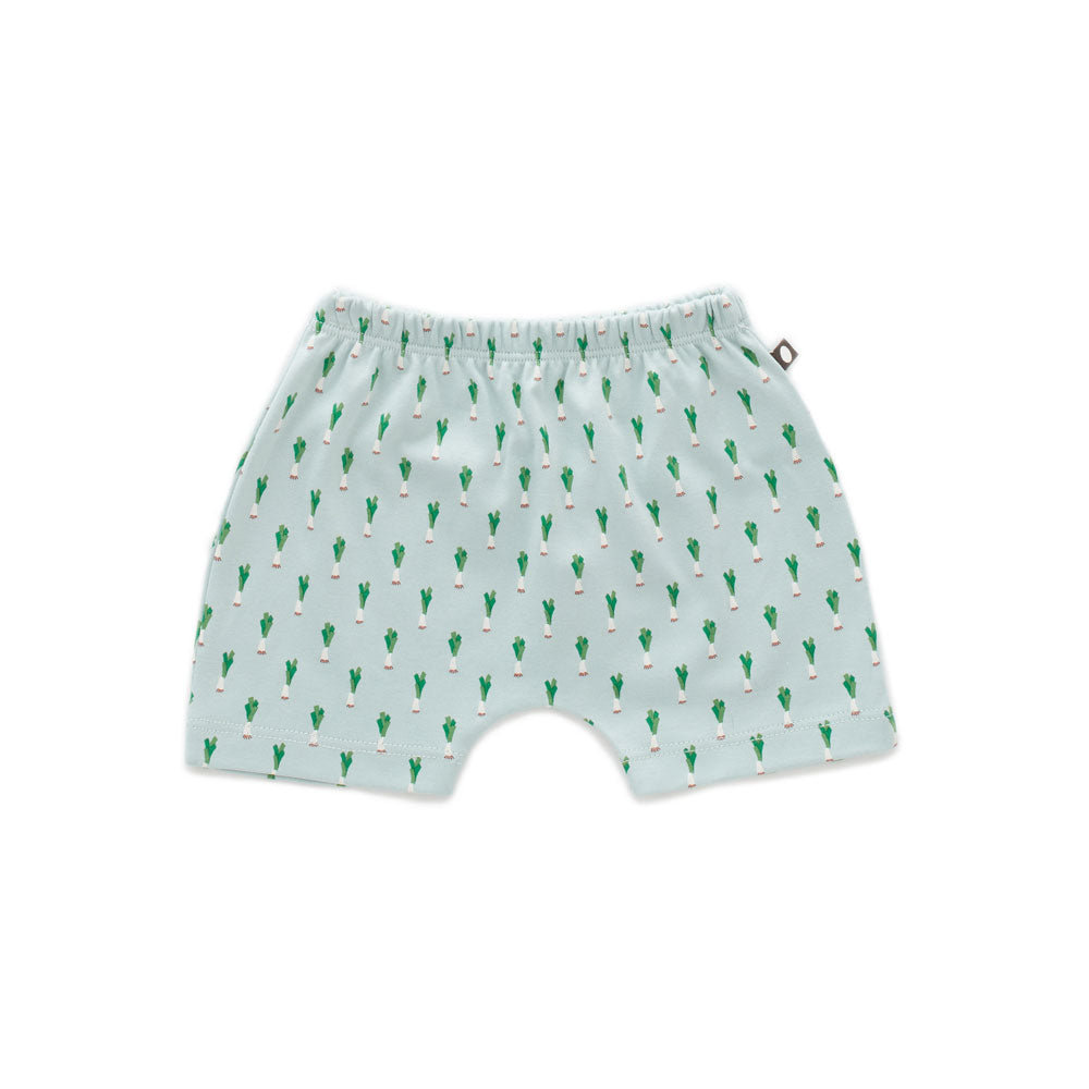 Oeuf Leek Print Baby Shorts