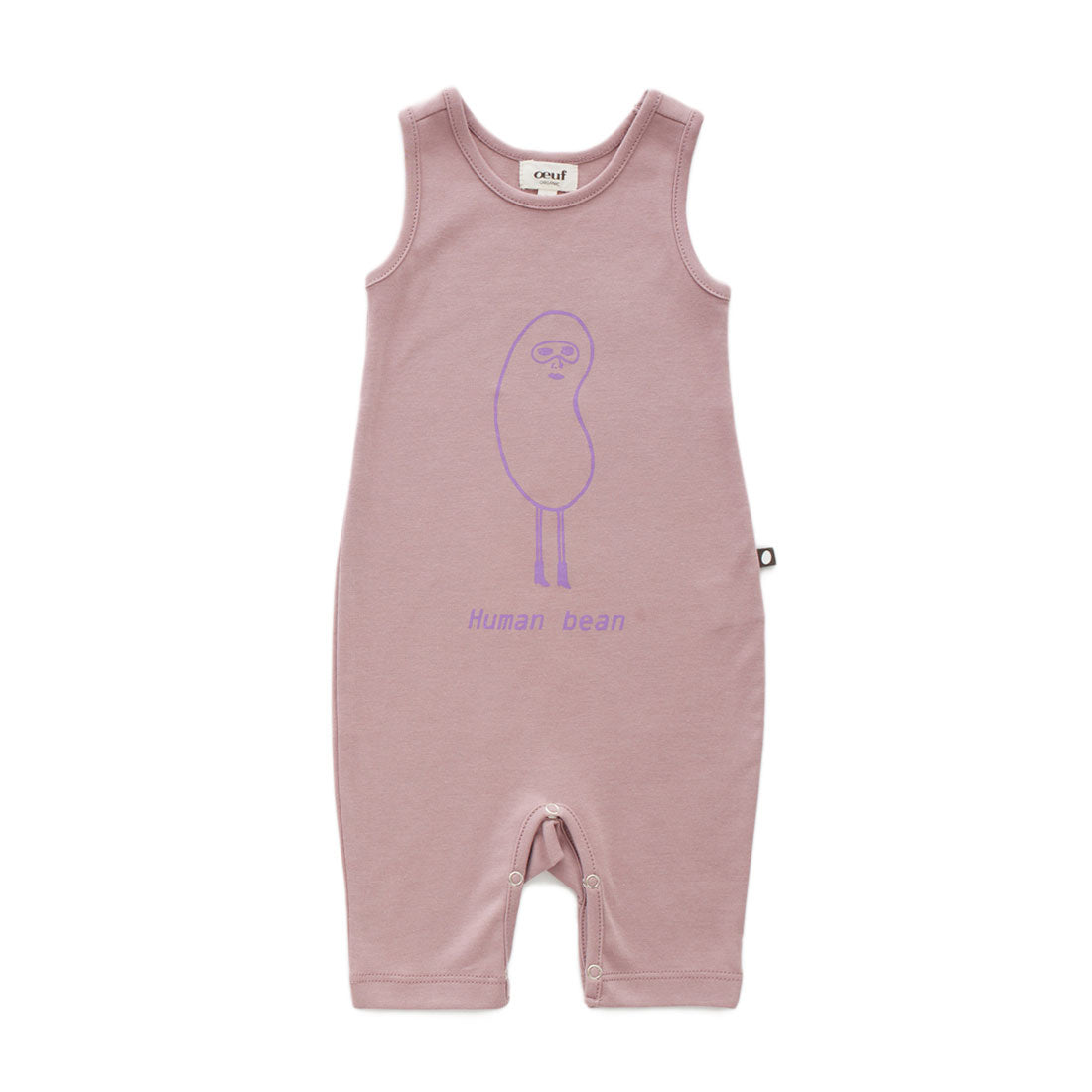 Oeuf Mauve Human Bean Sleeveless Romper