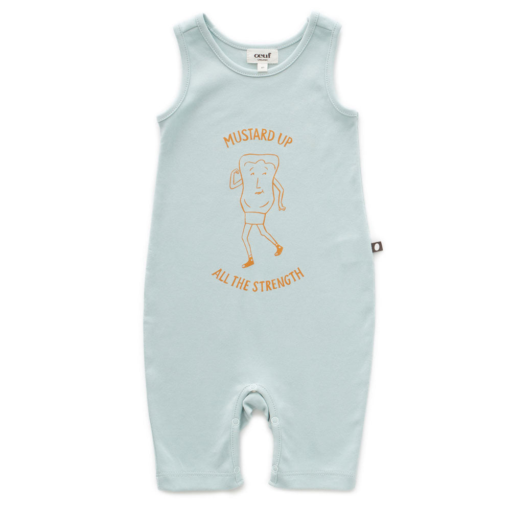 Oeuf Mustard Up Sleeveless Romper