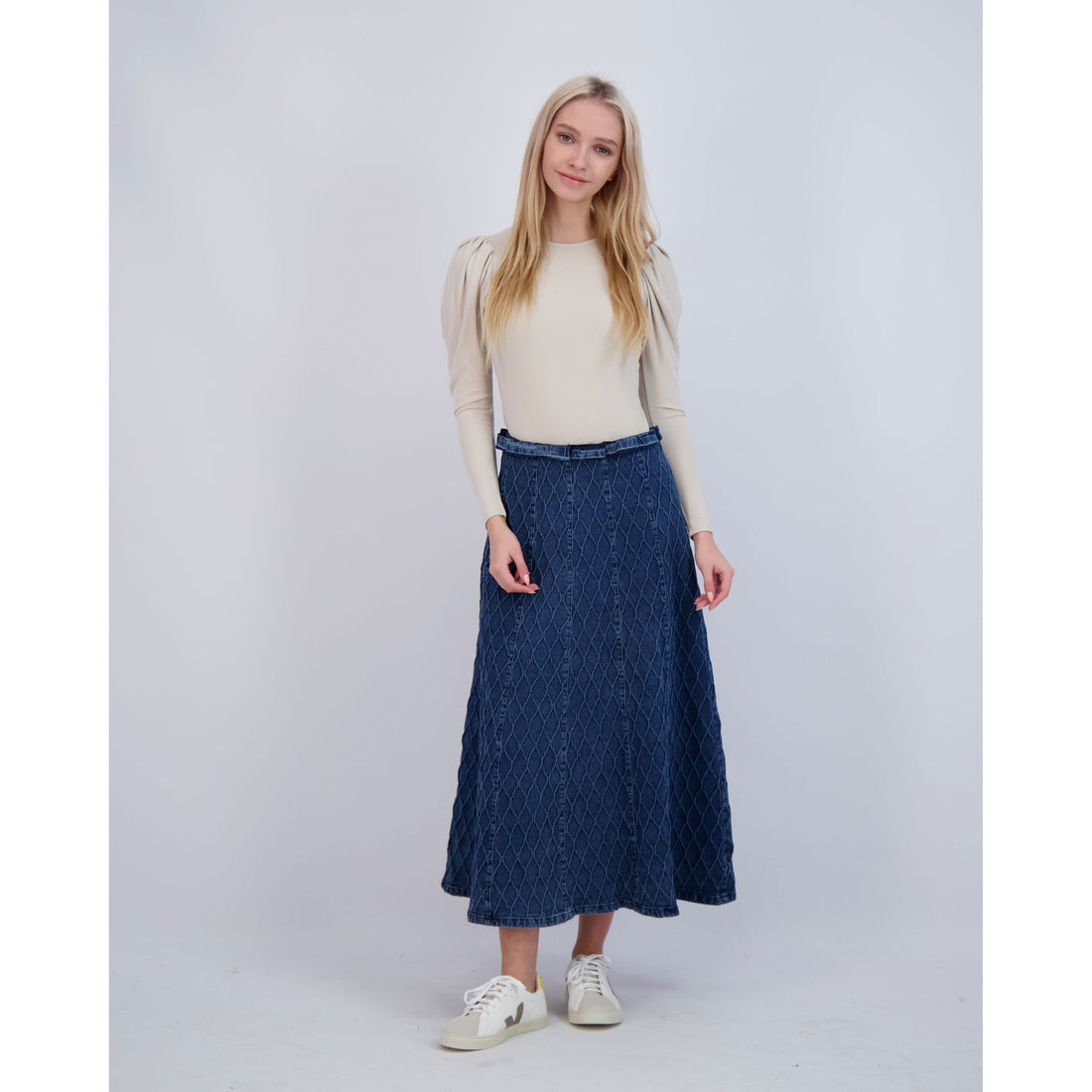 Ava and Lu Stone Puff Long Sleeve Tee
