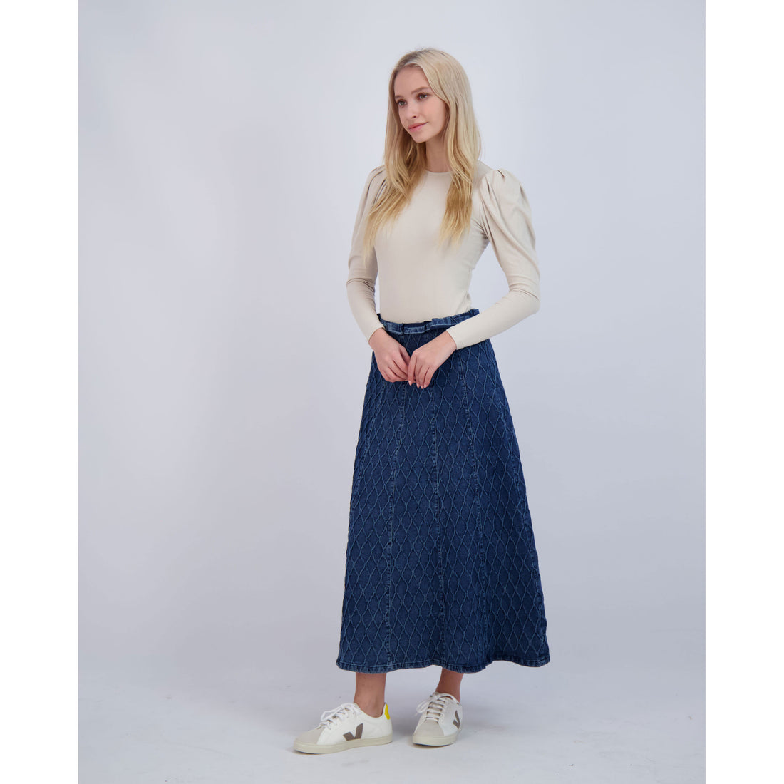 Ava and Lu Stone Puff Long Sleeve Tee
