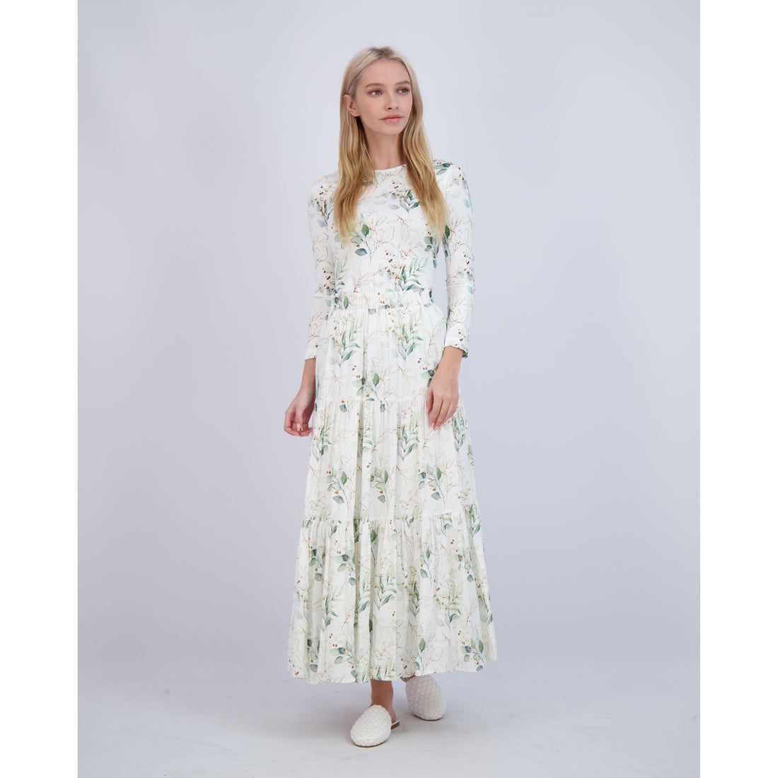 Ava and Lu Botanical Print Top