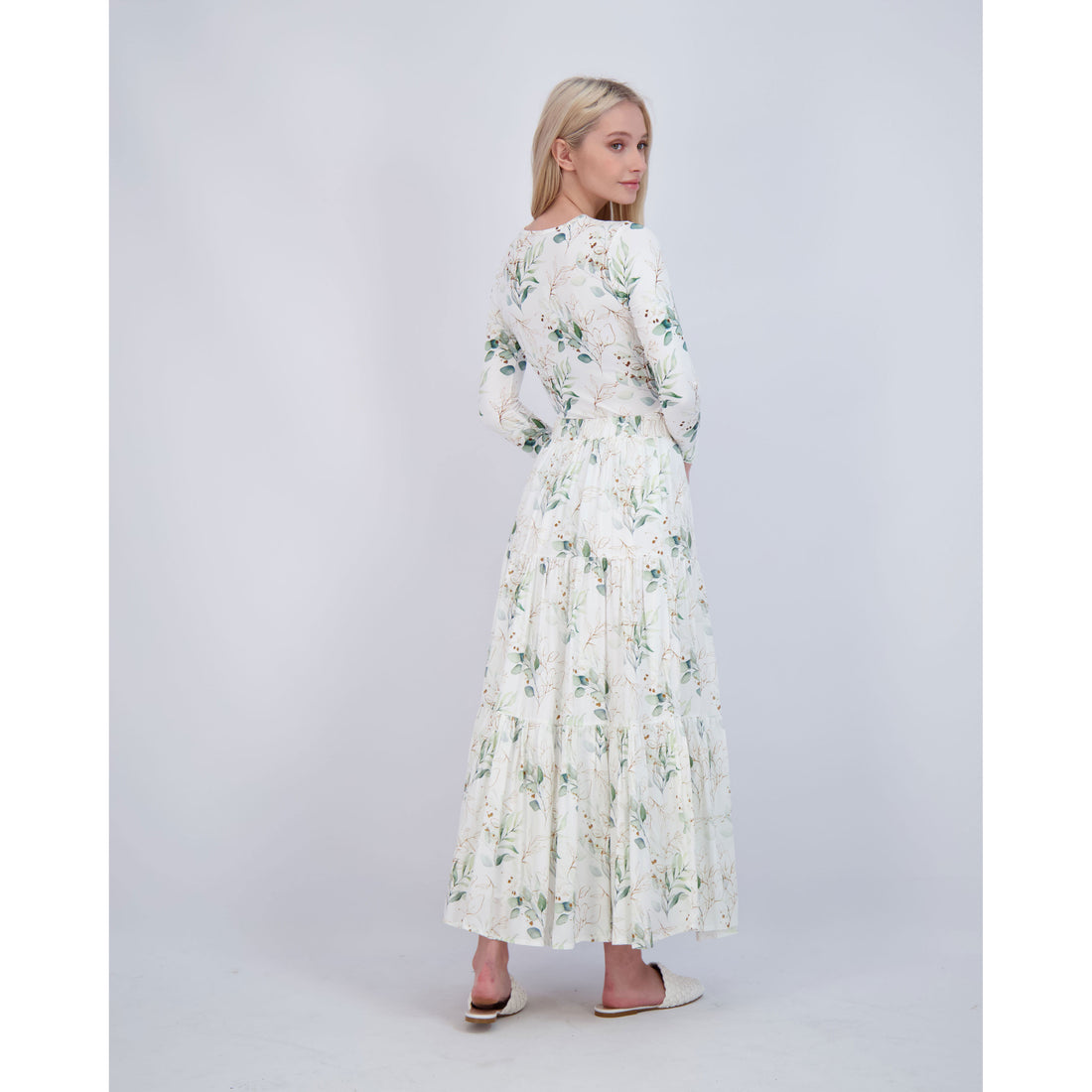 Ava and Lu Botanical Print Top
