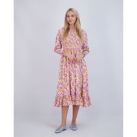 Ava and Lu Lilac Floral Smocked Dress